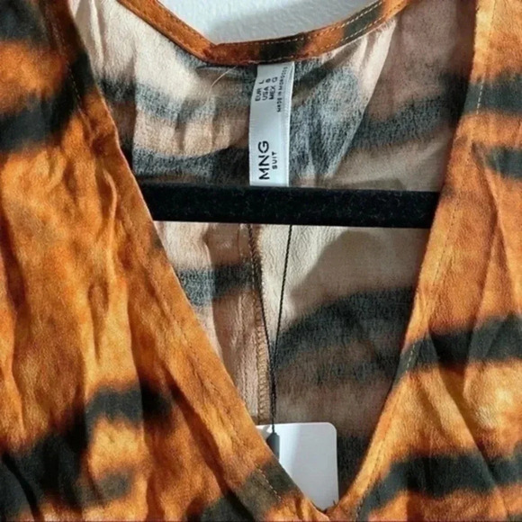 Mango Tiger Print Midi Huna dress - Picture 8 of 8